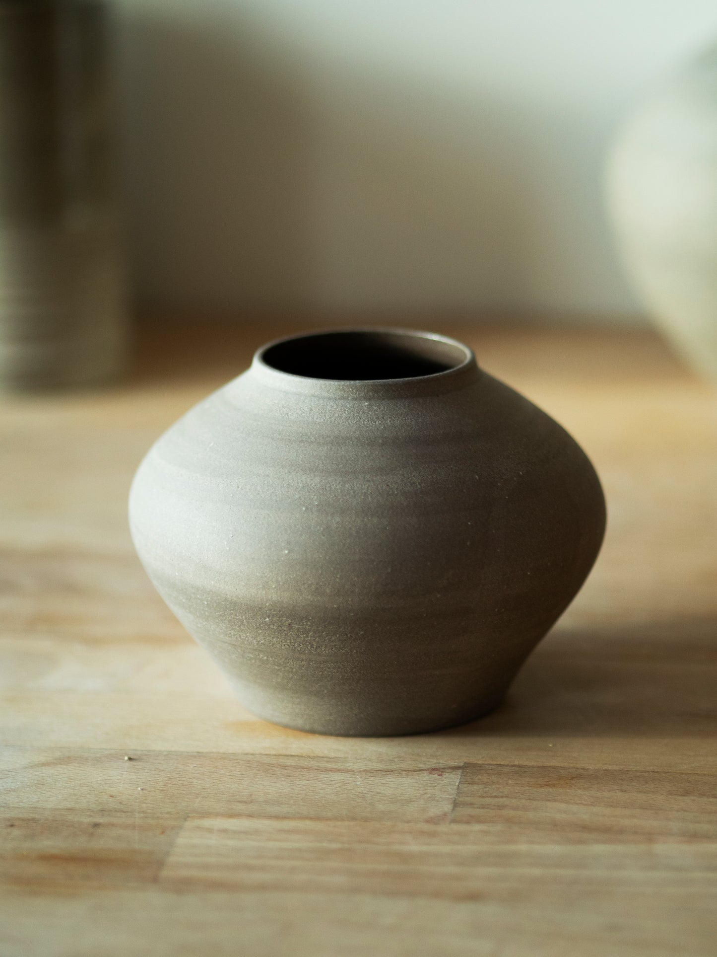 Klein bol vaasje - Antraciet